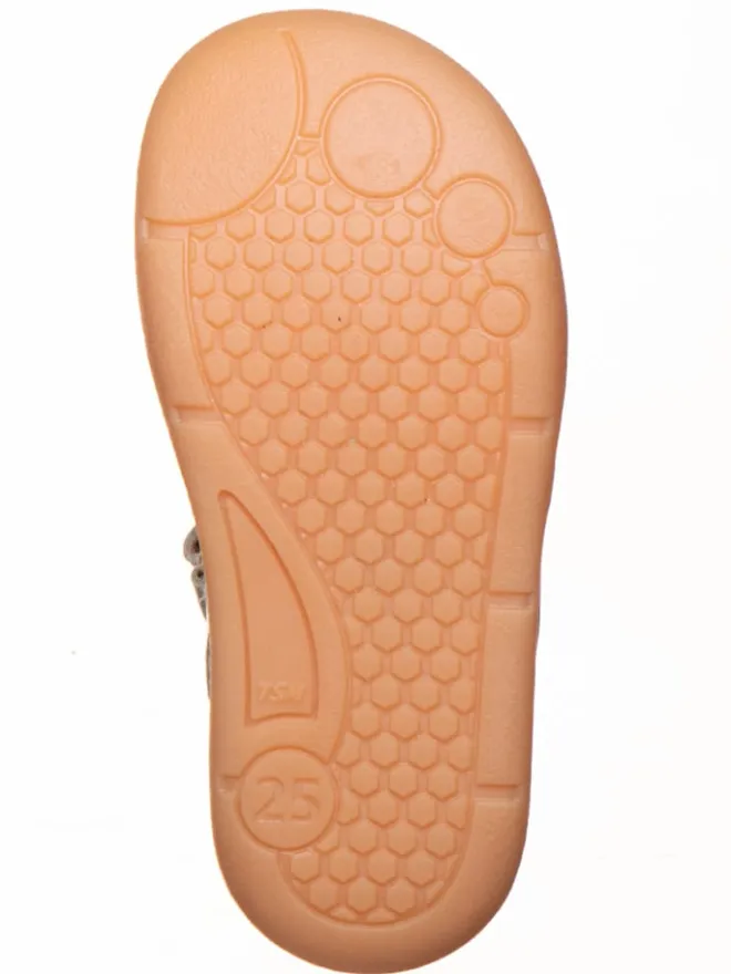 Leder-Barfußschuhe in Hellbraun/ Hellblau>kmins Outlet