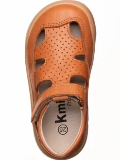Leder-Barfußschuhe in Hellbraun><noscript><img width=