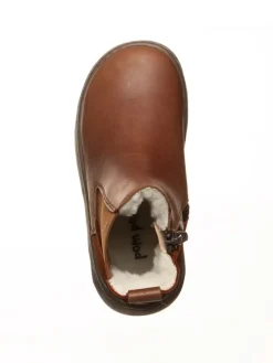 Leder-Barfußschuhe in Hellbraun><noscript><img width=