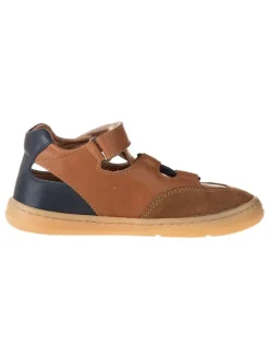 Leder-Barfußschuhe in Hellbraun>kmins New