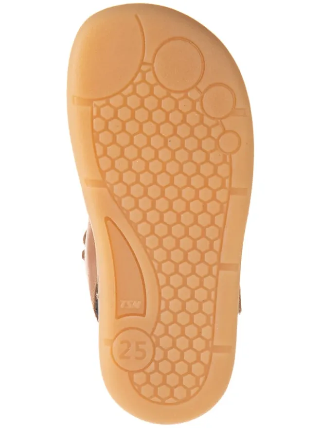 Leder-Barfußschuhe in Hellbraun>kmins New