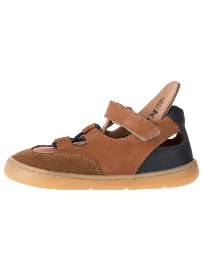 Leder-Barfußschuhe in Hellbraun>kmins New