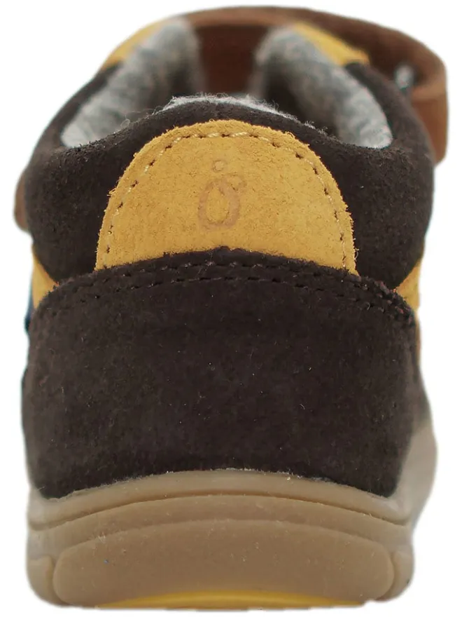 lamino Sneakers^Leder-Barfußschuhe in Hellbraun/ Braun