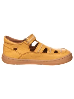 El Naturalista Sandalen·Halbsandalen^Leder-Barfußschuhe in Hellbraun