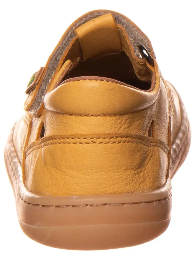 El Naturalista Sandalen·Halbsandalen^Leder-Barfußschuhe in Hellbraun