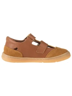 Leder-Barfußschuhe in Hellbraun>kmins Clearance