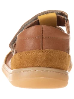 Leder-Barfußschuhe in Hellbraun><noscript><img width=