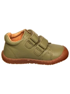 Leder-Barfußschuhe in Khaki>bisgaard Hot
