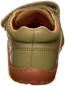 Leder-Barfußschuhe in Khaki><noscript><img width=