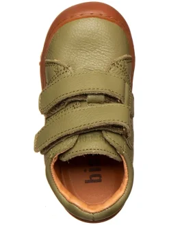 Leder-Barfußschuhe in Khaki><noscript><img width=