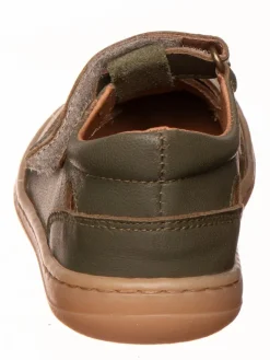 kmins Sandalen·Halbsandalen^Leder-Barfußschuhe in Khaki
