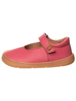 El Naturalista Ballerinas^Leder-Barfußschuhe in Pink