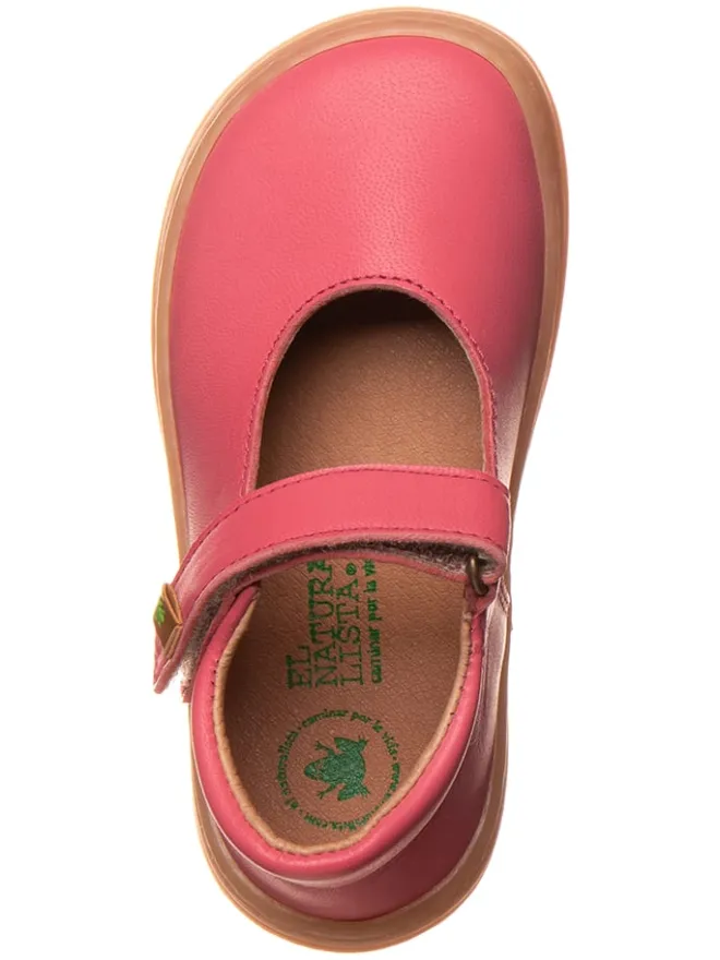 El Naturalista Ballerinas^Leder-Barfußschuhe in Pink