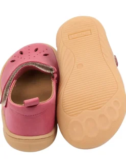 POM POM Ballerinas^Leder-Barfußschuhe in Pink