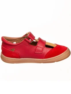 Leder-Barfußschuhe in Rot>kmins Online