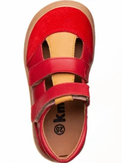 Leder-Barfußschuhe in Rot><noscript><img width=
