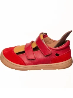 Leder-Barfußschuhe in Rot><noscript><img width=