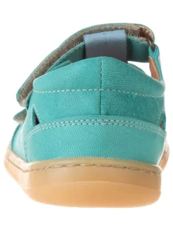 Leder-Barfußschuhe in Türkis><noscript><img width=