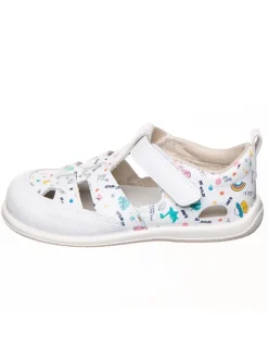 Leder-Barfußschuhe in Weiß/ Bunt>kmins Best