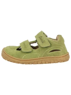 Lurchi Lauflernschuhe^Leder-Barfußschuhe "Nando" in Khaki
