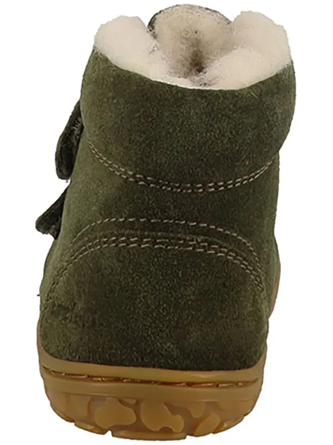 Lurchi Lauflernschuhe^Leder-Barfußschuhe "Nik" in Khaki
