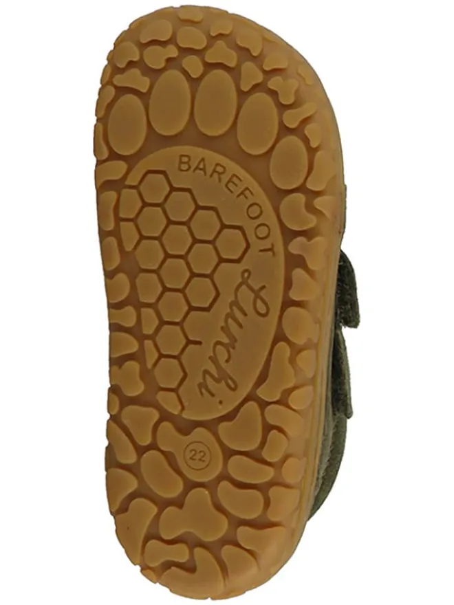Lurchi Lauflernschuhe^Leder-Barfußschuhe "Nik" in Khaki