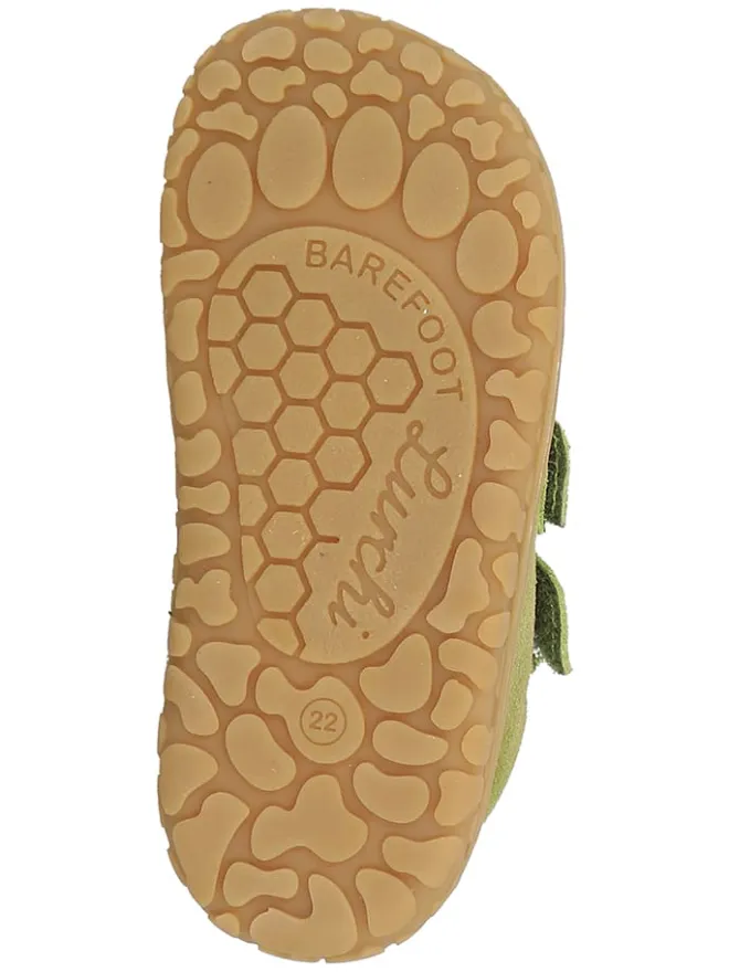 Lurchi Lauflernschuhe^Leder-Barfußschuhe "Noah" in Khaki