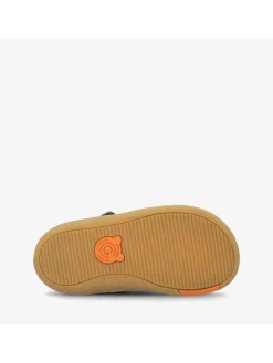Groundies Sandalen·Halbsandalen^Leder-Barfußschuhe "Noto" in Khaki