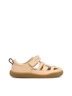 Groundies Sandalen·Halbsandalen^Leder-Barfußschuhe "Noto" in Beige