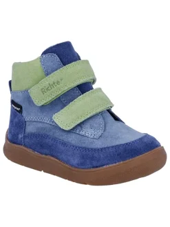 Leder-Barfußschuhe "Samy" in Blau/ Grün>Richter Shoes Outlet