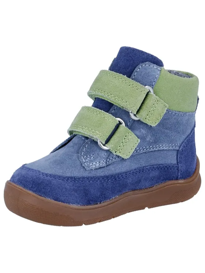 Leder-Barfußschuhe "Samy" in Blau/ Grün>Richter Shoes Outlet