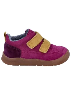 Richter Shoes Lauflernschuhe^Leder-Barfußschuhe "Samy" in Pink/ Beige