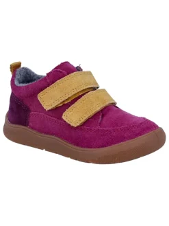 Richter Shoes Lauflernschuhe^Leder-Barfußschuhe "Samy" in Pink/ Beige