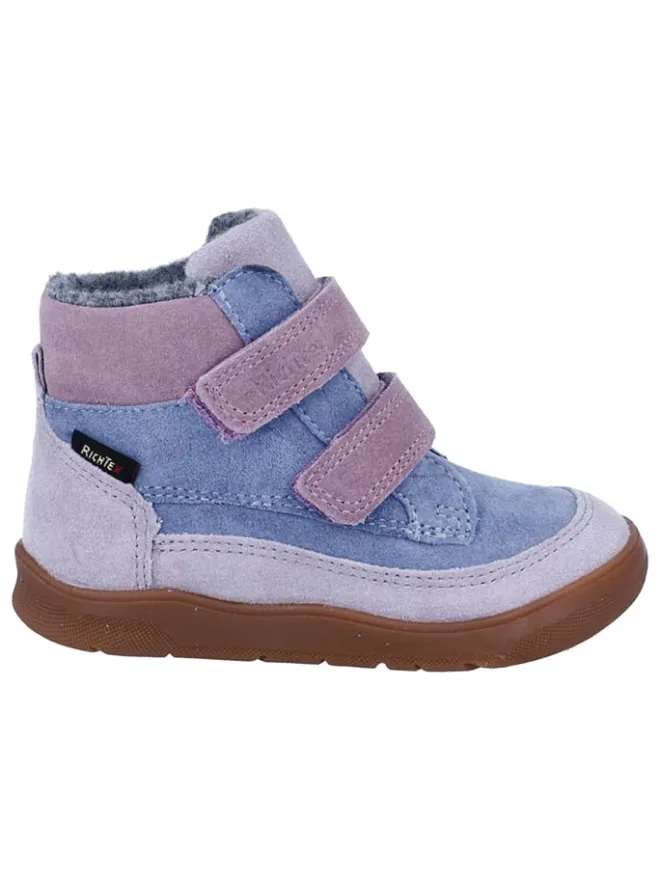 Leder-Barfußschuhe "Samy" in Hellblau/ Lila>Richter Shoes Discount
