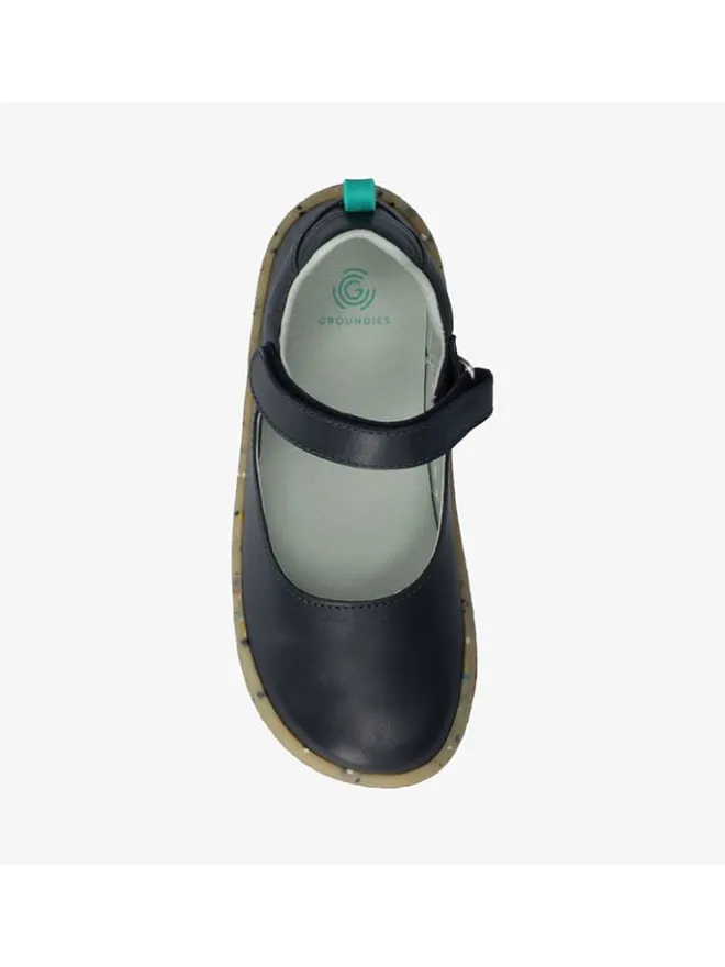 Leder-Barfußschuhe "Stella" in Schwarz>Groundies Clearance