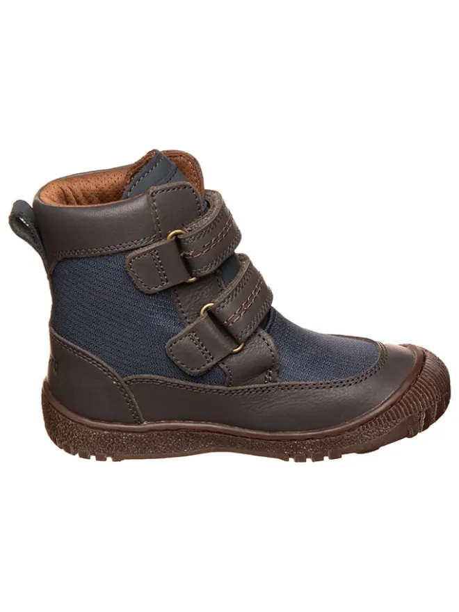 bisgaard Stiefel & Boots|Stiefel & Boots·Boots^Leder-Boots in Dunkelblau/ Braun