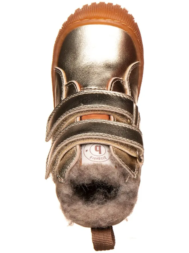 Leder-Boots in Gold>bisgaard Discount