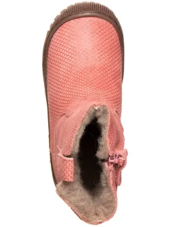 Leder-Boots in Rosa><noscript><img width=