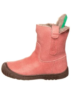 Leder-Boots in Rosa><noscript><img width=