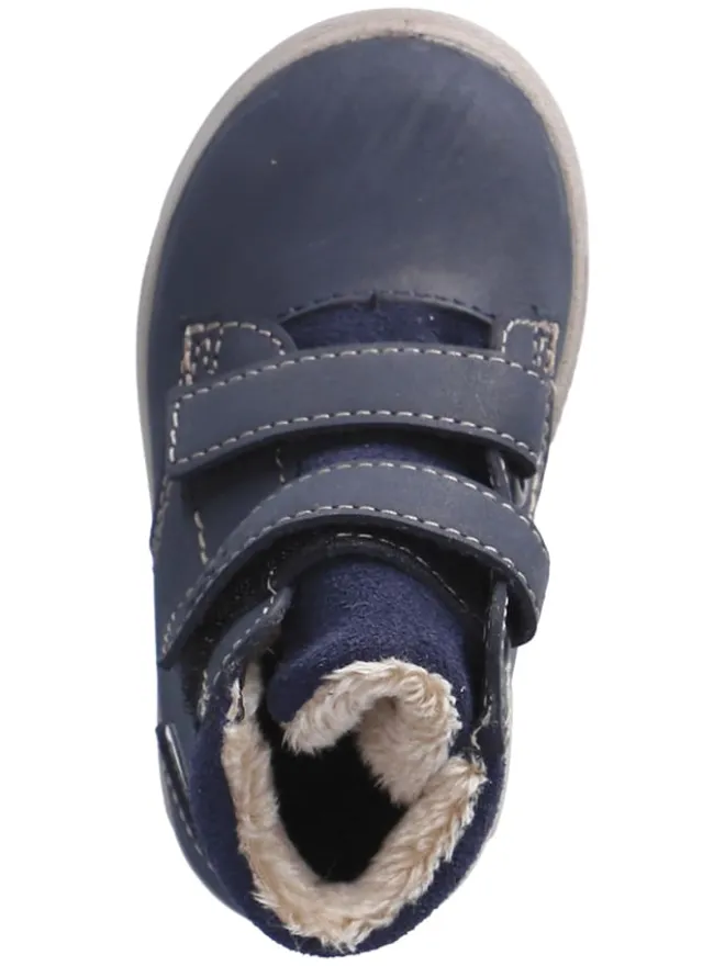 PEPINO Stiefel & Boots^Leder-Boots "Alec S" in Dunkelblau