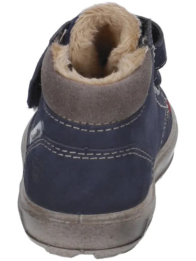 PEPINO Stiefel & Boots^Leder-Boots "Alex" in Dunkelblau/ Beige