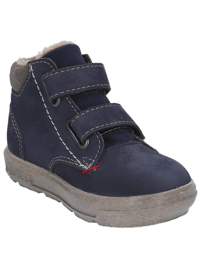 PEPINO Stiefel & Boots^Leder-Boots "Alex" in Dunkelblau/ Beige