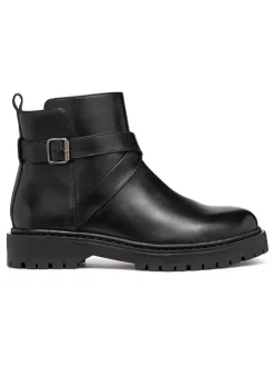 Geox Stiefel & Boots^Leder-Boots "Bleyze" in Schwarz