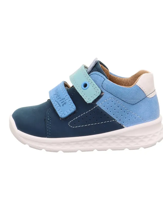 Leder-Boots "Breeze" in Hellblau/ Dunkelblau/ Weiß>superfit Best