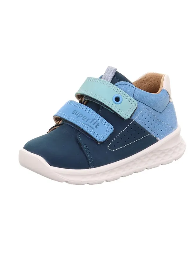 Leder-Boots "Breeze" in Hellblau/ Dunkelblau/ Weiß>superfit Best