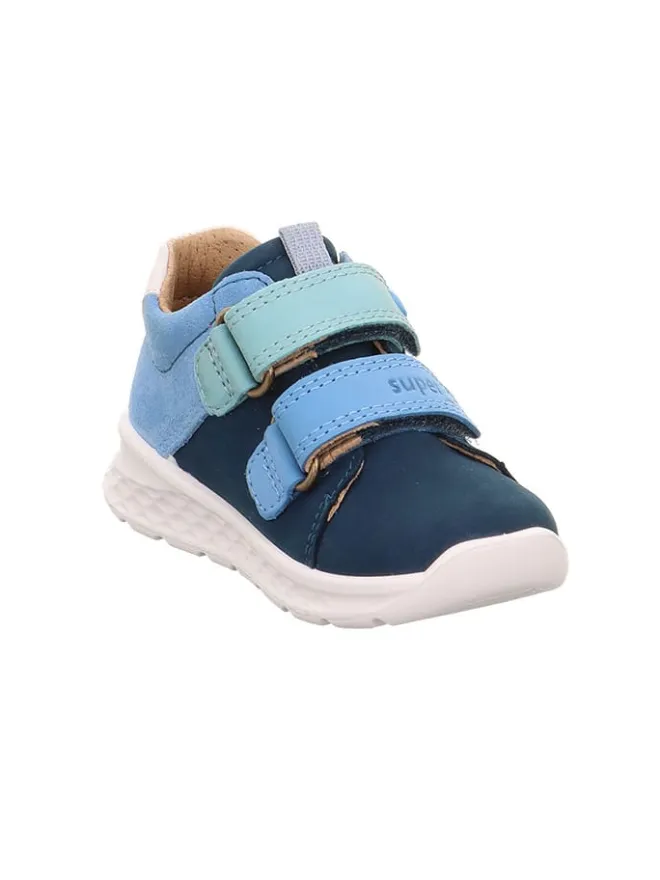 Leder-Boots "Breeze" in Hellblau/ Dunkelblau/ Weiß>superfit Best