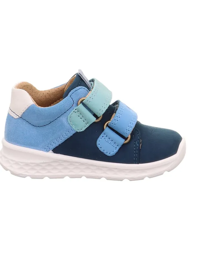 Leder-Boots "Breeze" in Hellblau/ Dunkelblau/ Weiß>superfit Best