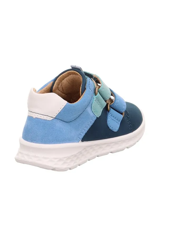 Leder-Boots "Breeze" in Hellblau/ Dunkelblau/ Weiß>superfit Best
