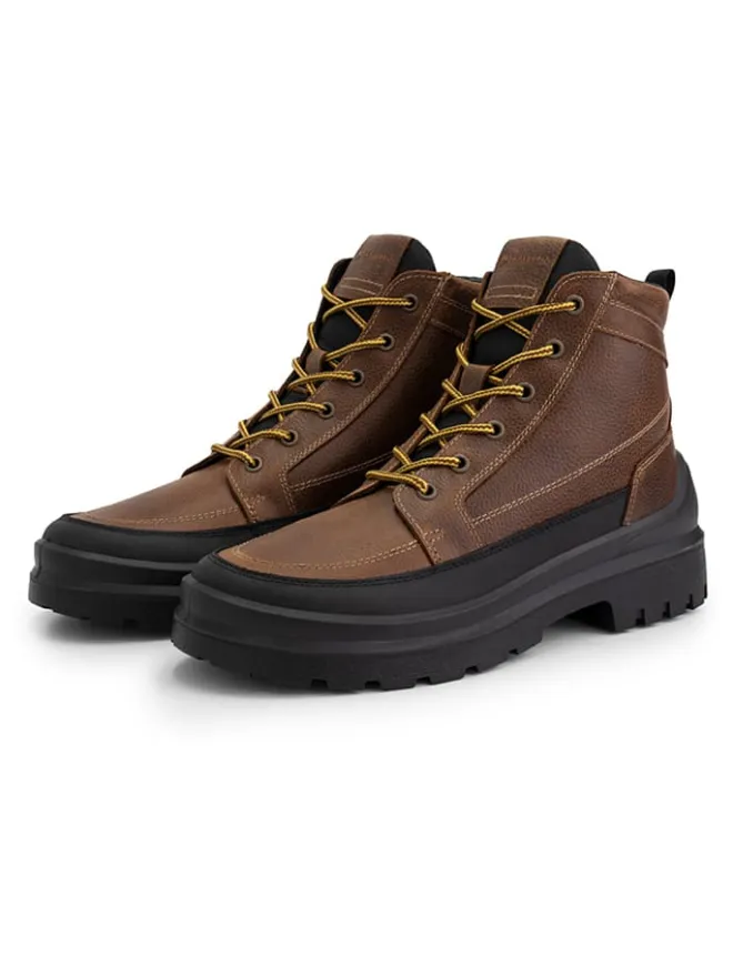TRAVELIN' Stiefel & Boots^Leder-Boots "Canmore" in Cognac