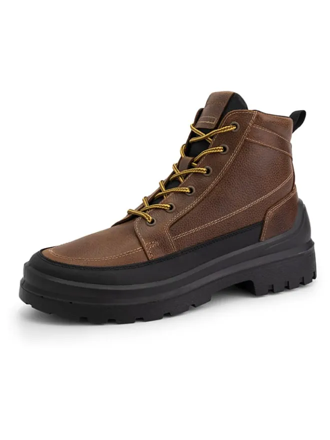 TRAVELIN' Stiefel & Boots^Leder-Boots "Canmore" in Cognac